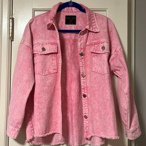 Pink jean jacket